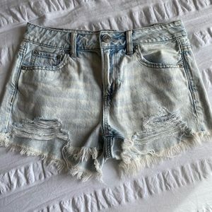 American eagle high rise jean shorts